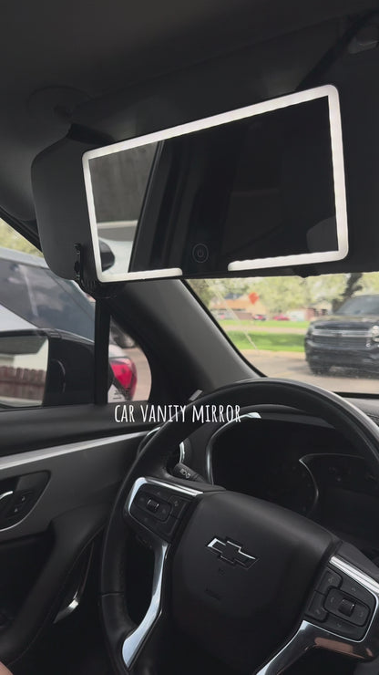 Cosmetic Rechargeable LED Light Mirror for Car Visor